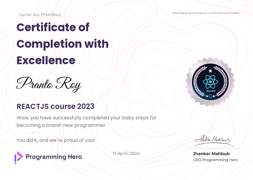 Certificate 6